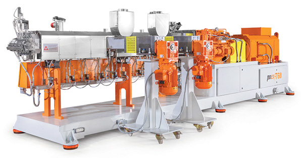 اکسترودر، اکسترودر دومارپیچ، twin screw extruder، اکسترودر آلیاژ ساز، اکسترودر کامپاندینگ، کامپاندر، کامپاندینگ، تولید مستربچ